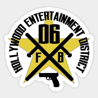 Hollywood Entertainment District Sticker